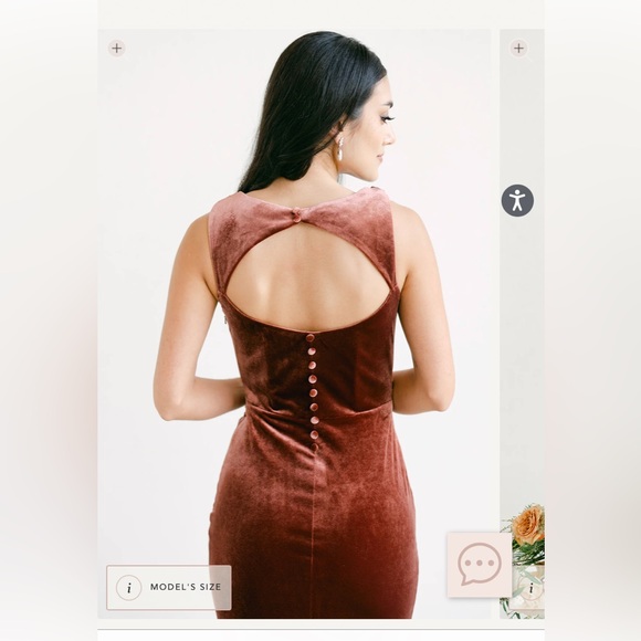 Revelry Bridesmaid Dress in Terracotta - Picture 2 of 6